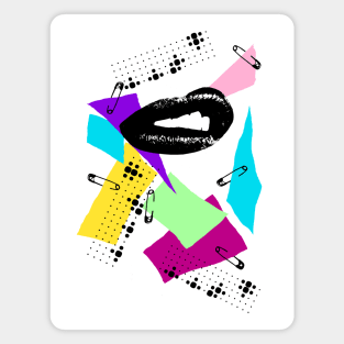 Punk Pop Lips Magnet